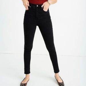 Madewell 11" High-Rise Skinny Jeans Black Size 27